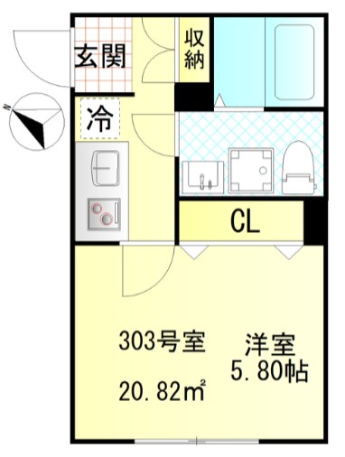 CFジオーレ小岩WEST 間取り図