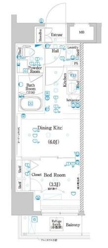 ラフィスタお花茶屋 間取り