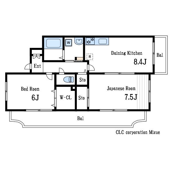 ベルメゾン瑞江 間取り図