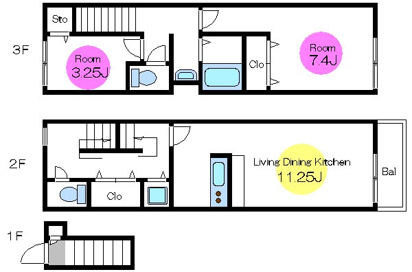 court pinetail  間取り
