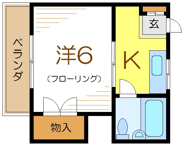 レジデンス鏑木 202号室 間取り