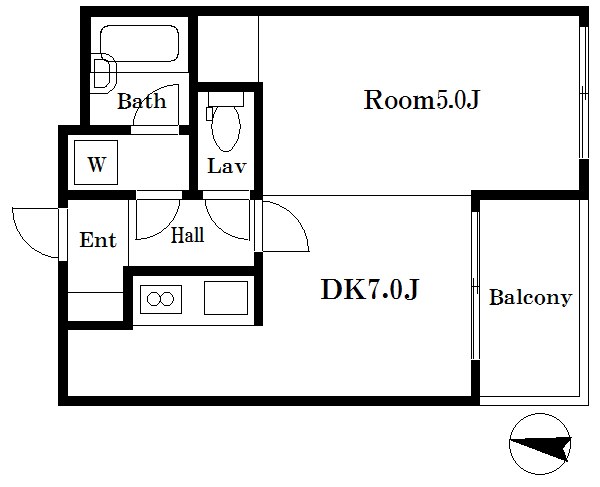 フュージョンハイツ浜町  間取り