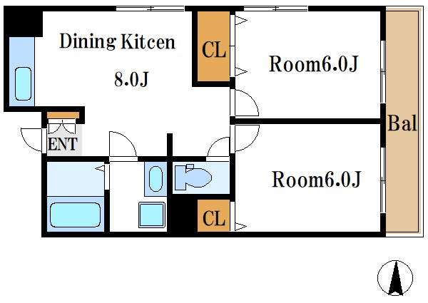 ジャコワ東日本橋マンション   間取り