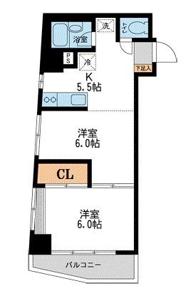 阪上ロイヤルハイツ第２  間取り