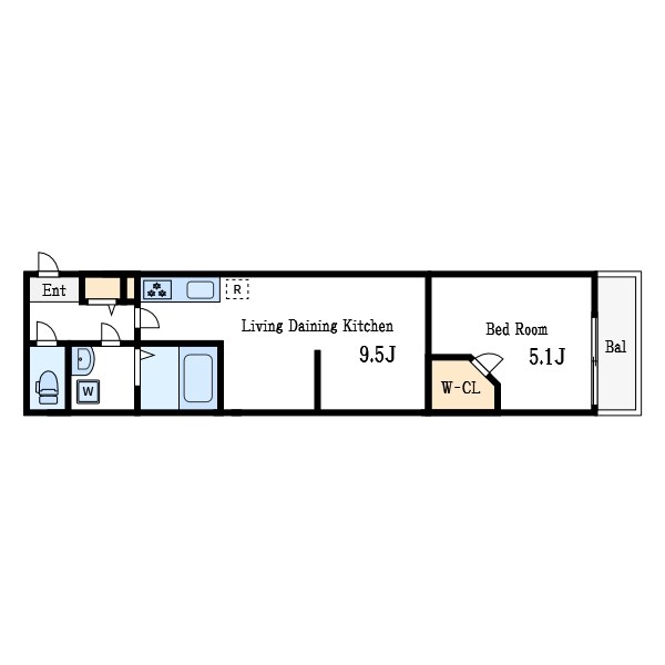 ヴィラ新小岩 間取り図