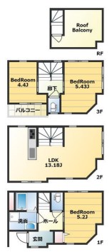 亀８新築 間取り