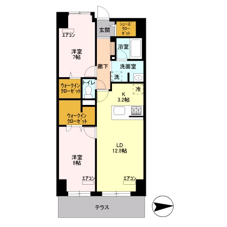 ロイヤルパークスシーサー 間取り