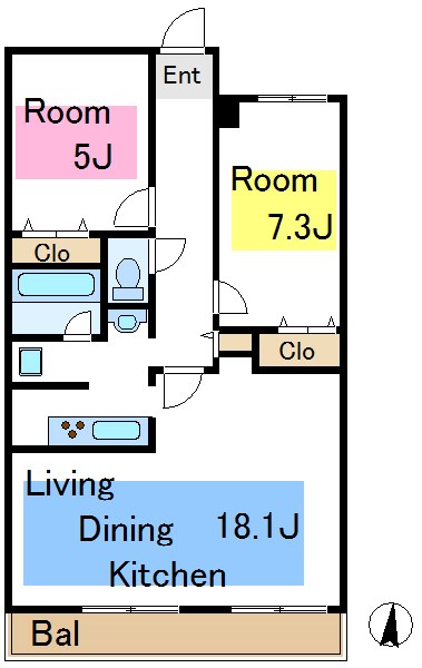 エストアルカンシェル 間取り