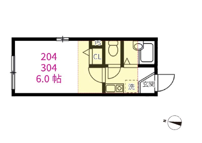 シャンテ新小岩 間取り図