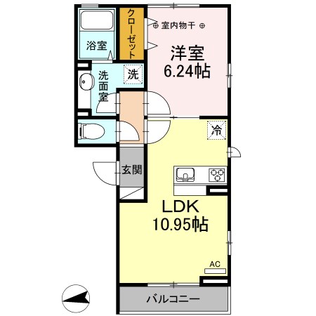 Twin Reve Higashisuna　Ⅰ  間取り