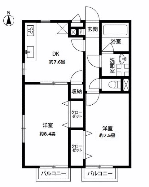 アムールブション  間取り図