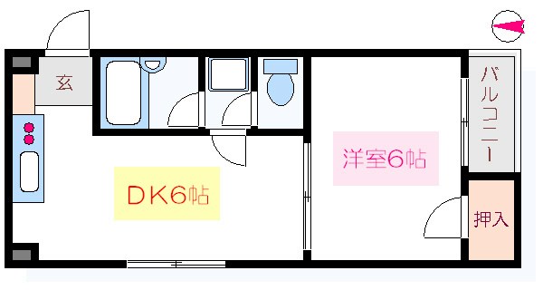フラットアマハ 間取り