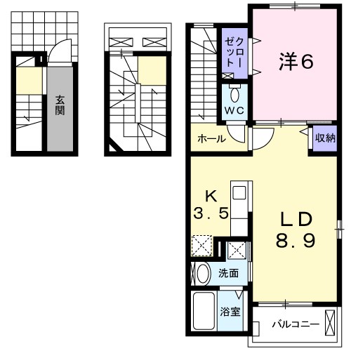Casa荒川　part1  間取り
