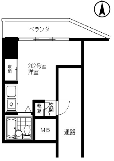 長秀ビル 202号室 間取り