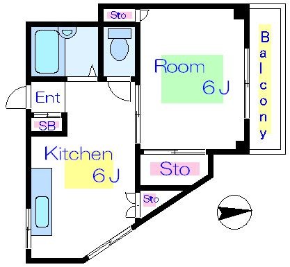第二泉コーポ  間取り