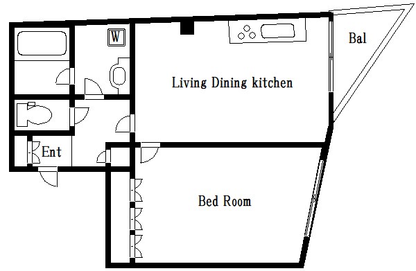 ハピネス平井  間取り図