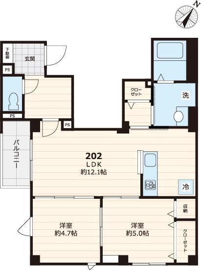 ブリーゼ・新小岩 間取り図