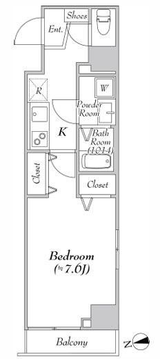 アール・デコ南砂町 間取り図