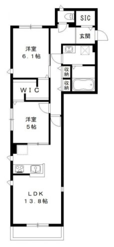 パステル・ブラン 103号室 間取り