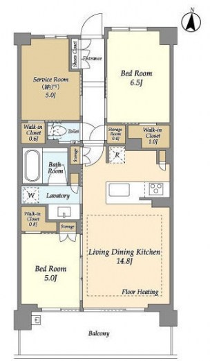 ドゥーエ町屋  間取り図