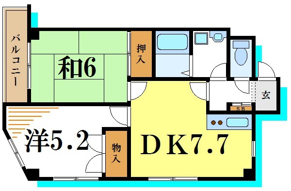 グランフォルム 402号室 間取り