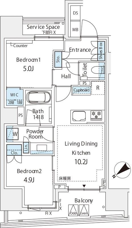 ミレアコート銀座プレミア 間取り