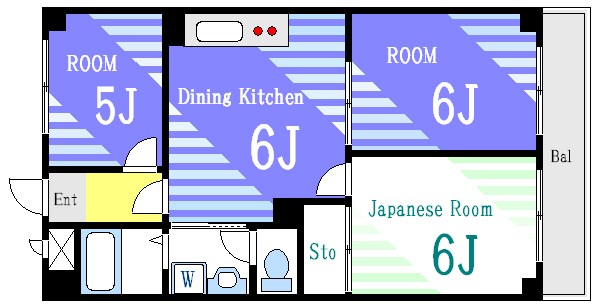 ケインアヴェニュー船堀 307号室 間取り