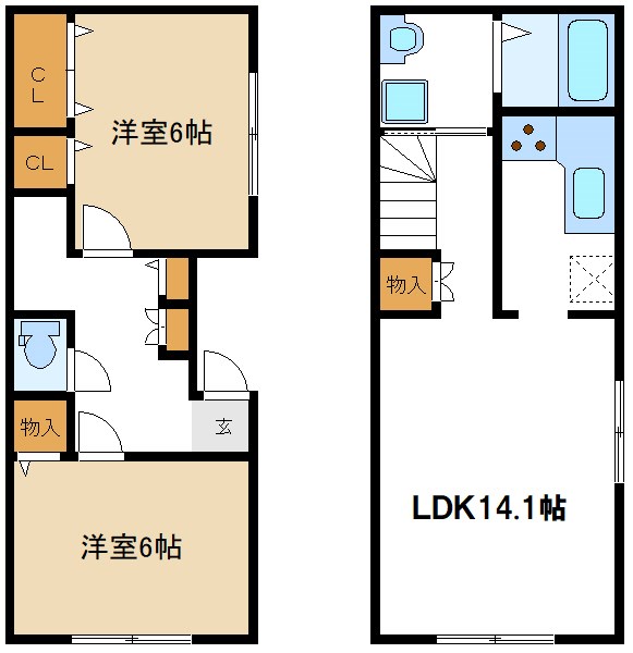 サンヴィータ 間取り図