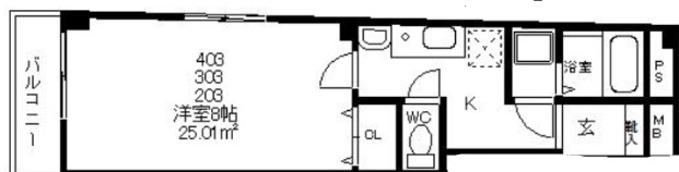 フランシオン北千住 間取り