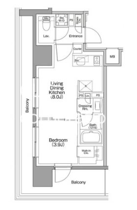 ザ・パークハビオ行徳駅前 間取り図