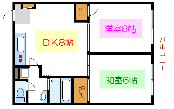 コーポ大野 間取り