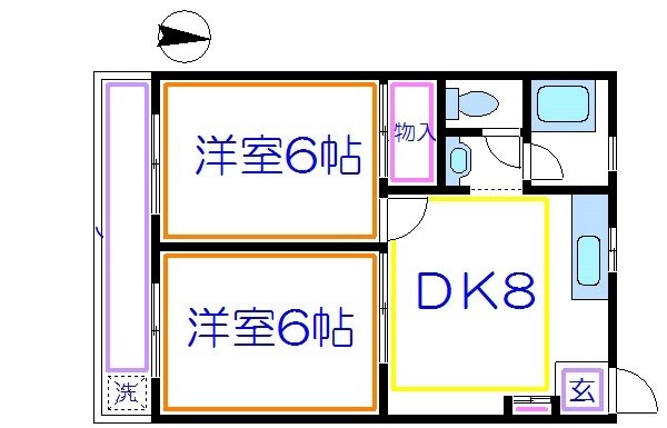サイクルハイツ１ 間取り