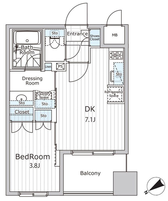 ビエラコート日本橋久松町 間取り