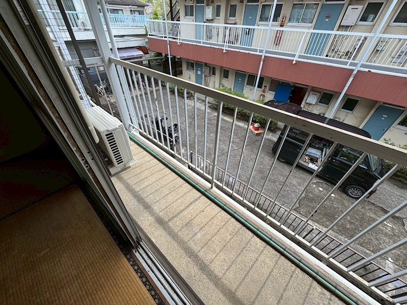 むさし荘 ベランダ