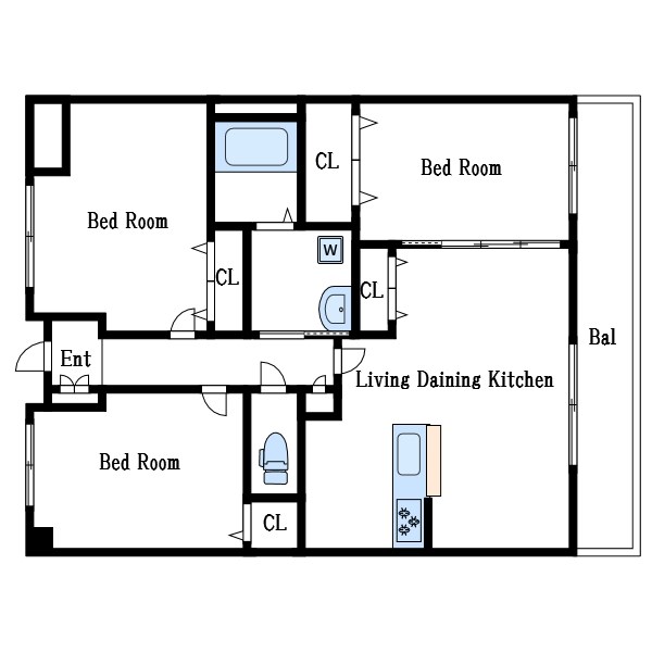 Brick&amp;amp;Wood 間取り図