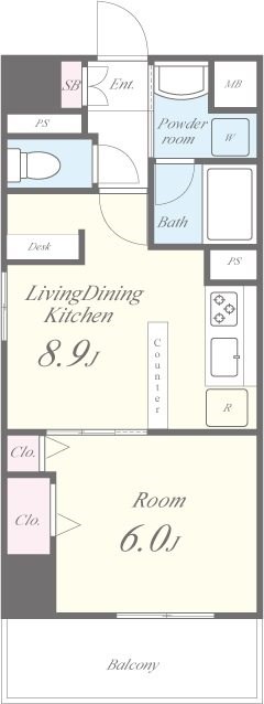 プラナ北上野 間取り図
