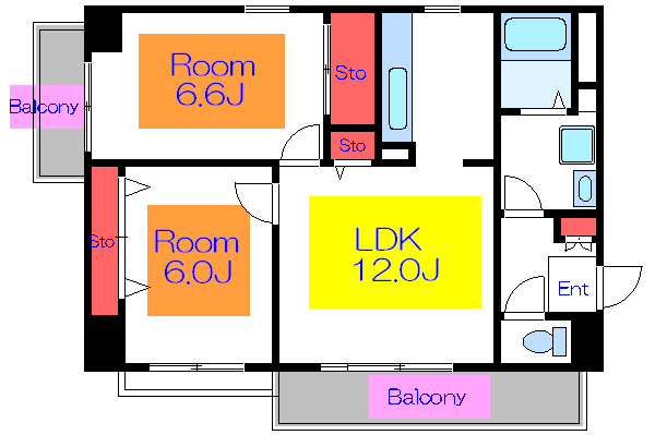 アレグレット千住宿 間取り