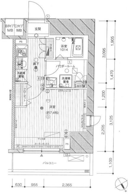 メインステージ田端 間取り図
