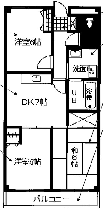 ロイヤルハイム・KEN 607号室 間取り