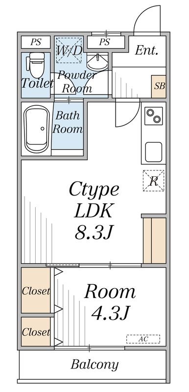 リブリ・IshidaⅢ 間取り図