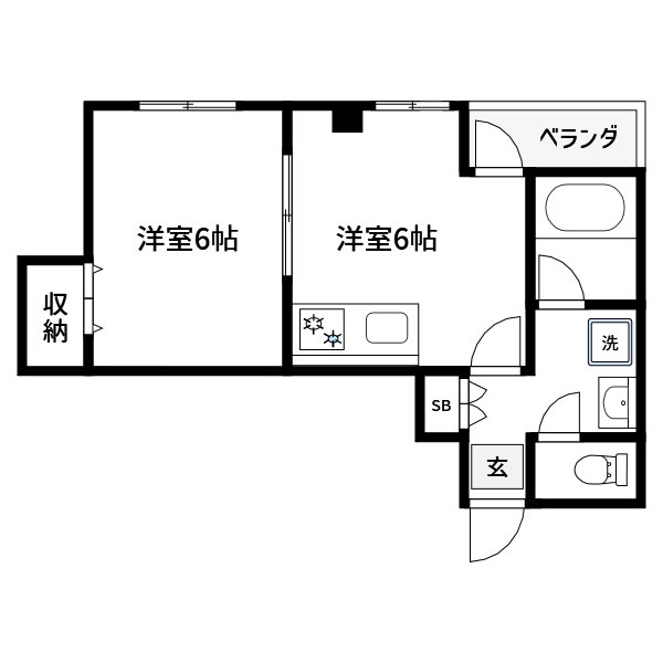 ハイツ松田 402号室 間取り