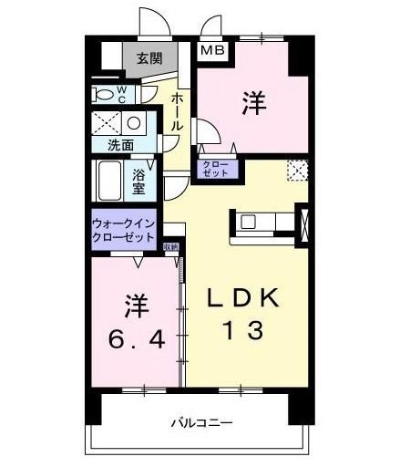 プラティーク六町 間取り
