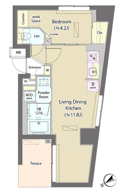 ラフォンテ田端 間取り図