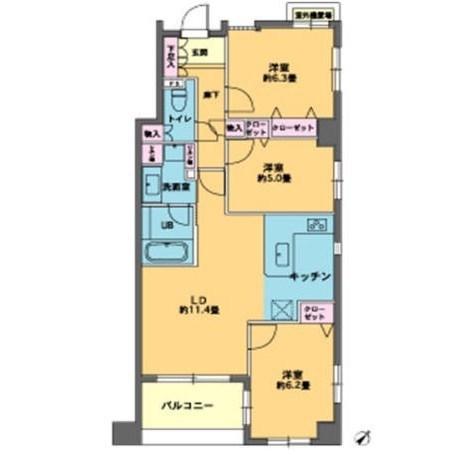 カスタリア人形町 間取り