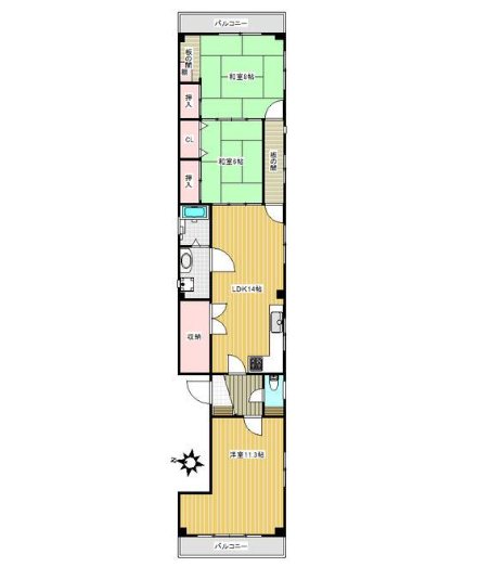 ヒラノコーポ   間取り