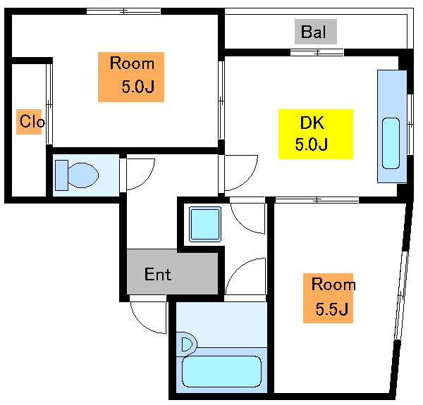 クリークウメダ  間取り