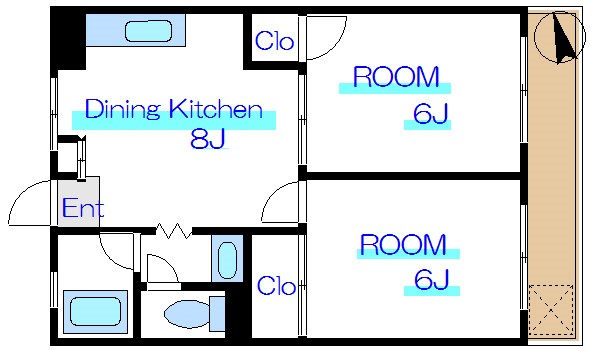 イカリハイツ 間取り図