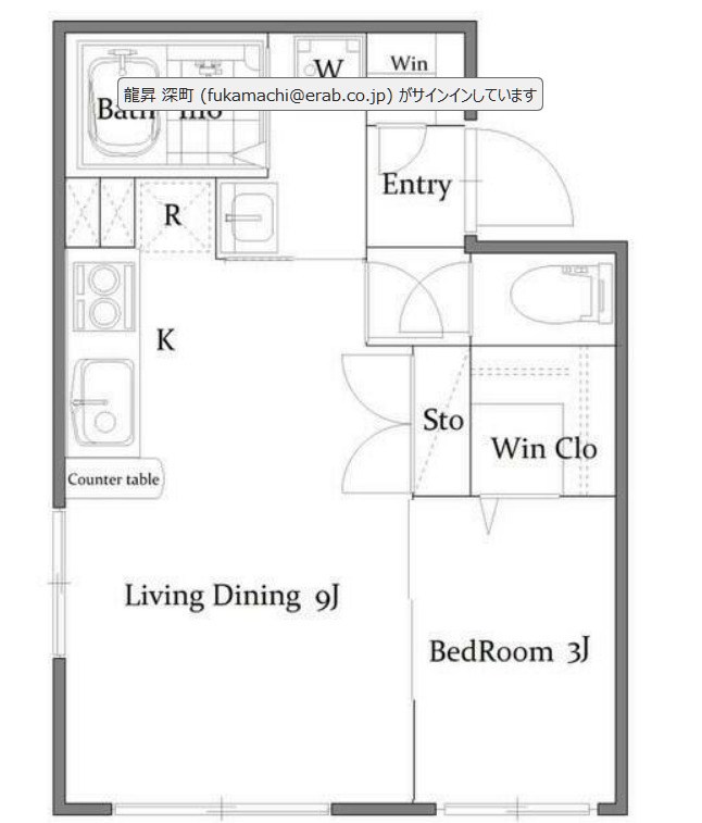 Aster日暮里 間取り図