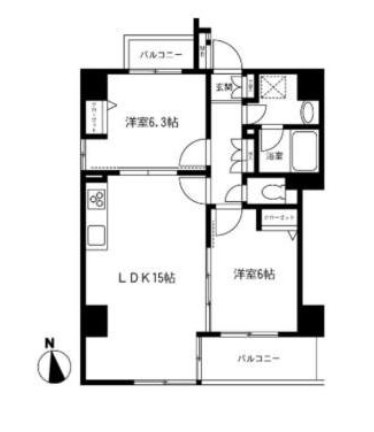 ルクソール　スター 301号室 間取り