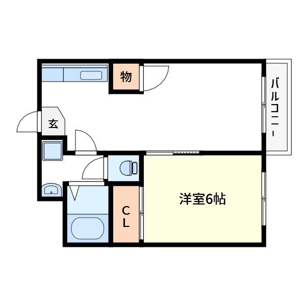 安田ビル 406号室 間取り